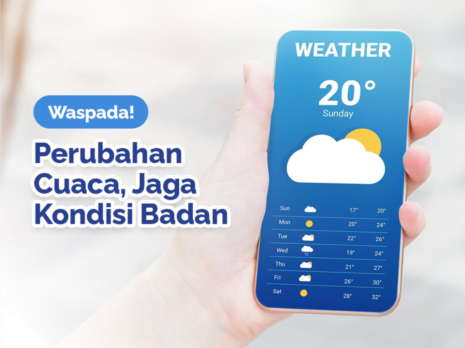 Perubahan Cuaca, Jaga Kondisi Tubuh